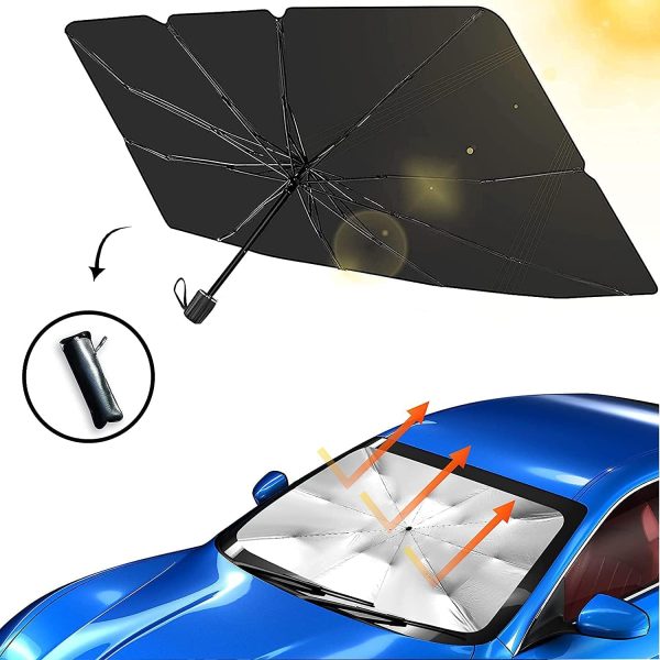 Foldable Car Umbrella Sunshade UV Protection | Gadget Tray
