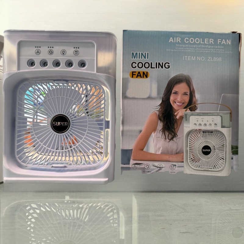 product-image-10 (1) 10-Inch Portable Air Conditioner Fan with Mist & LED Light USB | Gadget Tray - Image 11