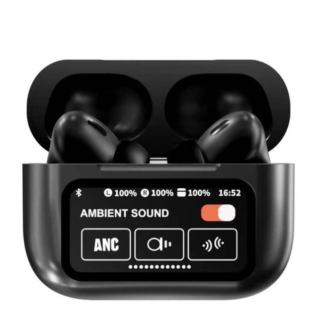 A9 Pro ANC Bluetooth 5.4 Earbuds with Smart Screen  | Gadget Tray