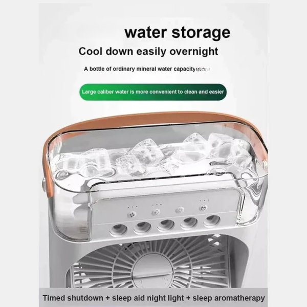 product-image-4 10-Inch Portable Air Conditioner Fan with Mist & LED Light USB | Gadget Tray - Image 8