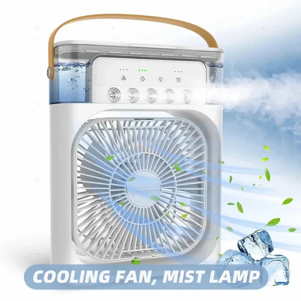 product-image-7 10-Inch Portable Air Conditioner Fan with Mist & LED Light USB | Gadget Tray - Image 6