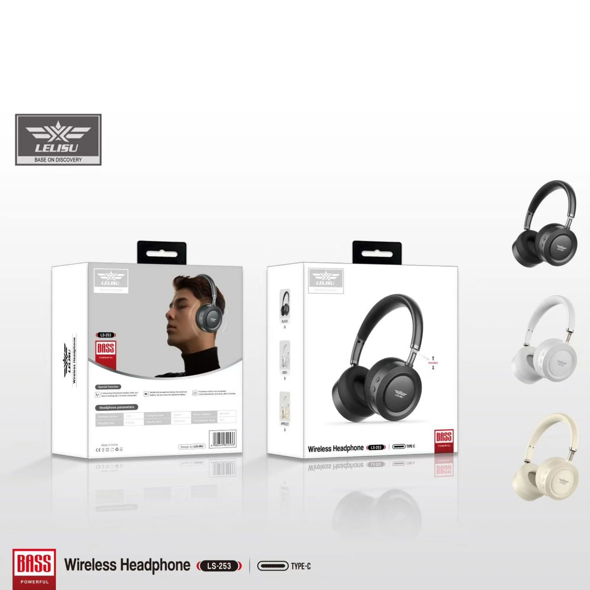 lelisu ls 253 wireless headphones bluetooth over ear with mic & type c | gadget tray lelisu ls 253 wireless headphones bluetooth over ear with mic & type c | gadget tray