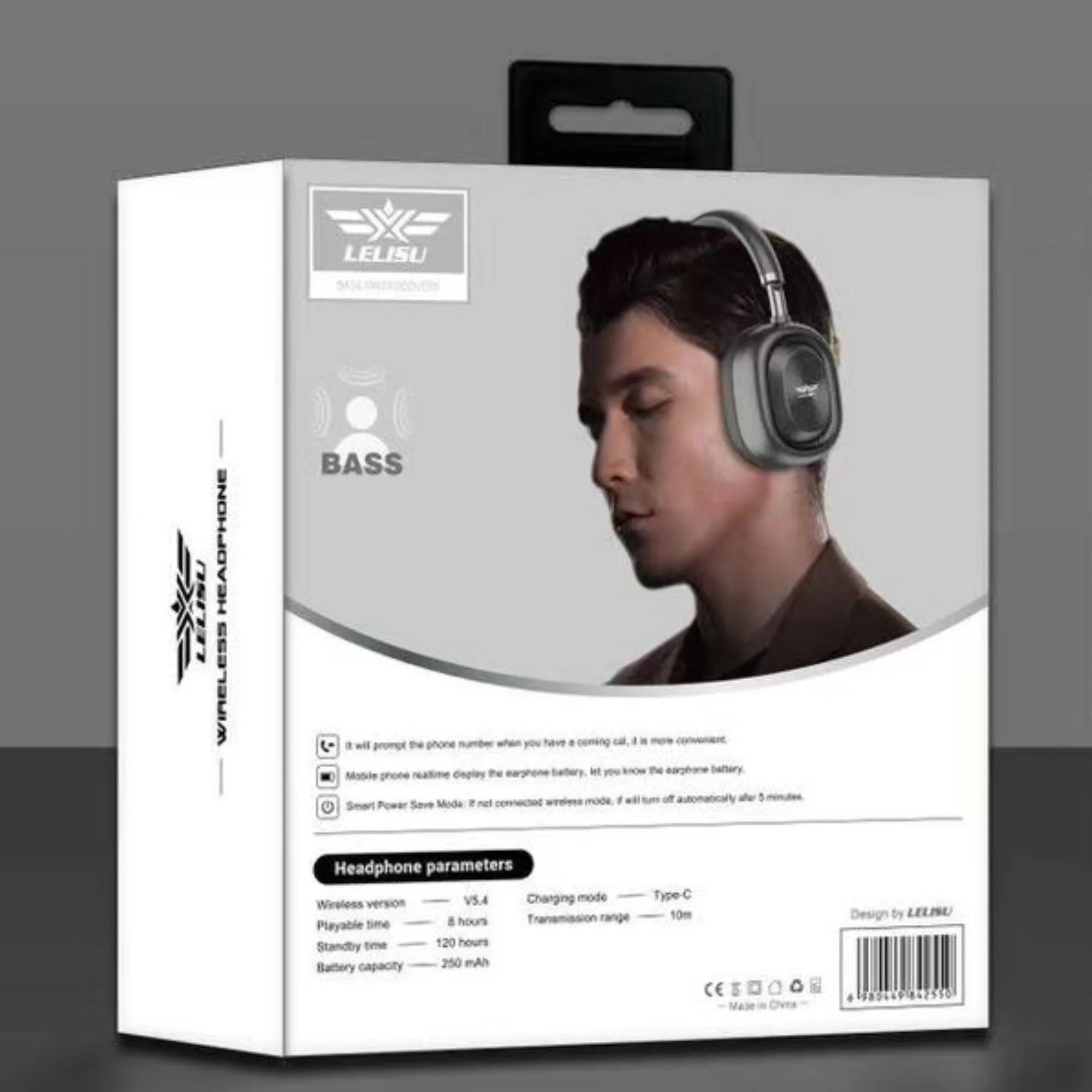 lelisu ls 255 bass wireless headphones bluetooth over ear with mic & type c | gadget tray lelisu ls 255 bass wireless headphones bluetooth over ear with mic & type c | gadget tray