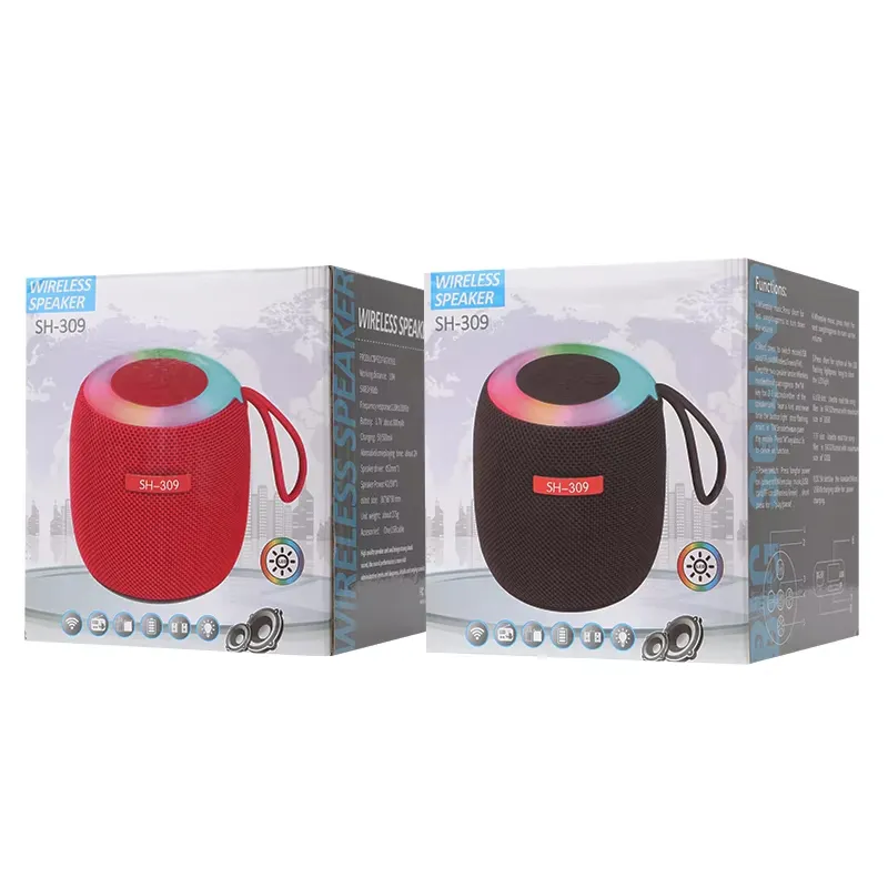 product-image-4 (2) SH-309 Mini Bluetooth Speaker 5W with RGB Light | Gadget Tray - Image 4