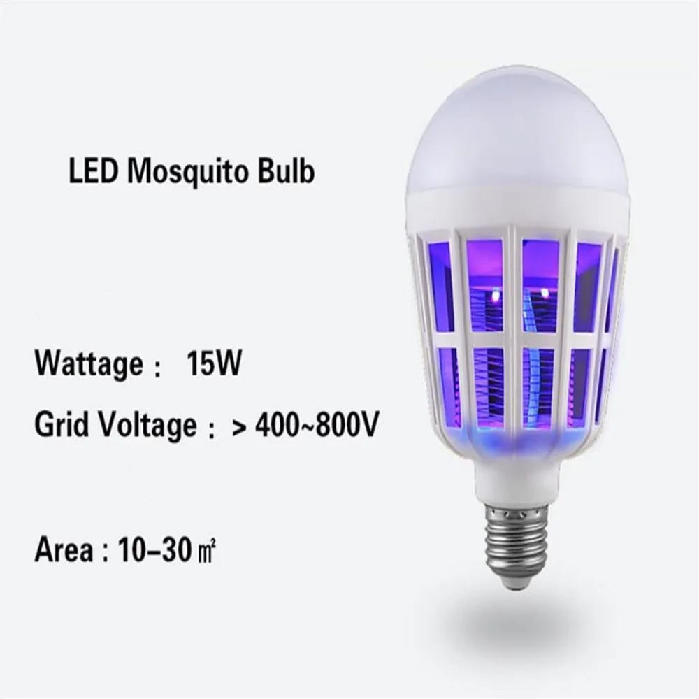 product-image-4 (7) 2-in-1 LED Mosquito Killer Bulb 15W Insect Zapper | Gadget Tray - Image 6