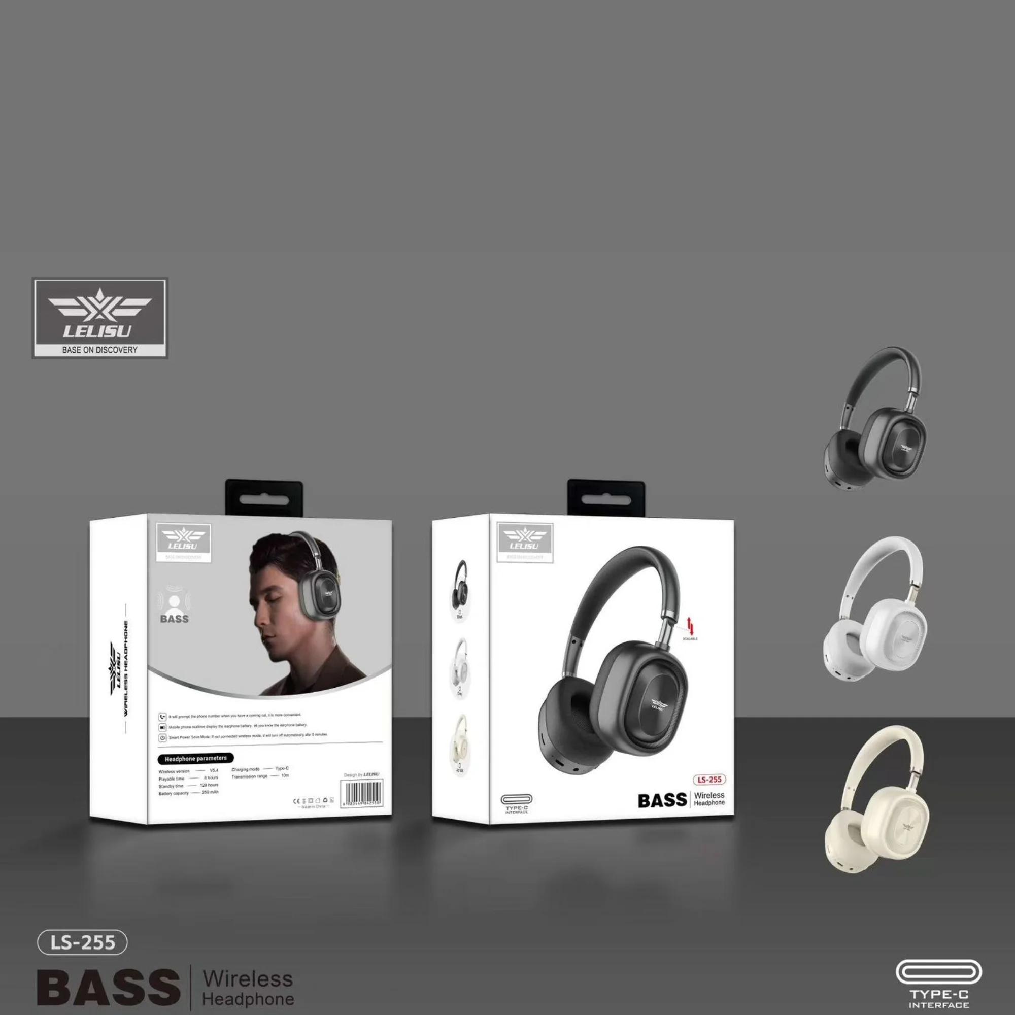 lelisu ls 255 bass wireless headphones bluetooth over ear with mic & type c | gadget tray lelisu ls 255 bass wireless headphones bluetooth over ear with mic & type c | gadget tray