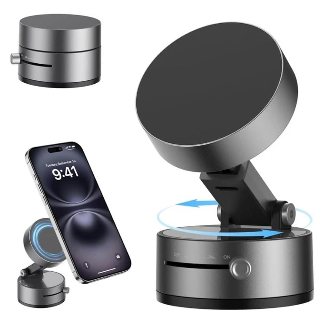 Product Image - 5 Magnetic Wireless Phone Holder Foldable Suction Mount | Gadget Tray - Image 8