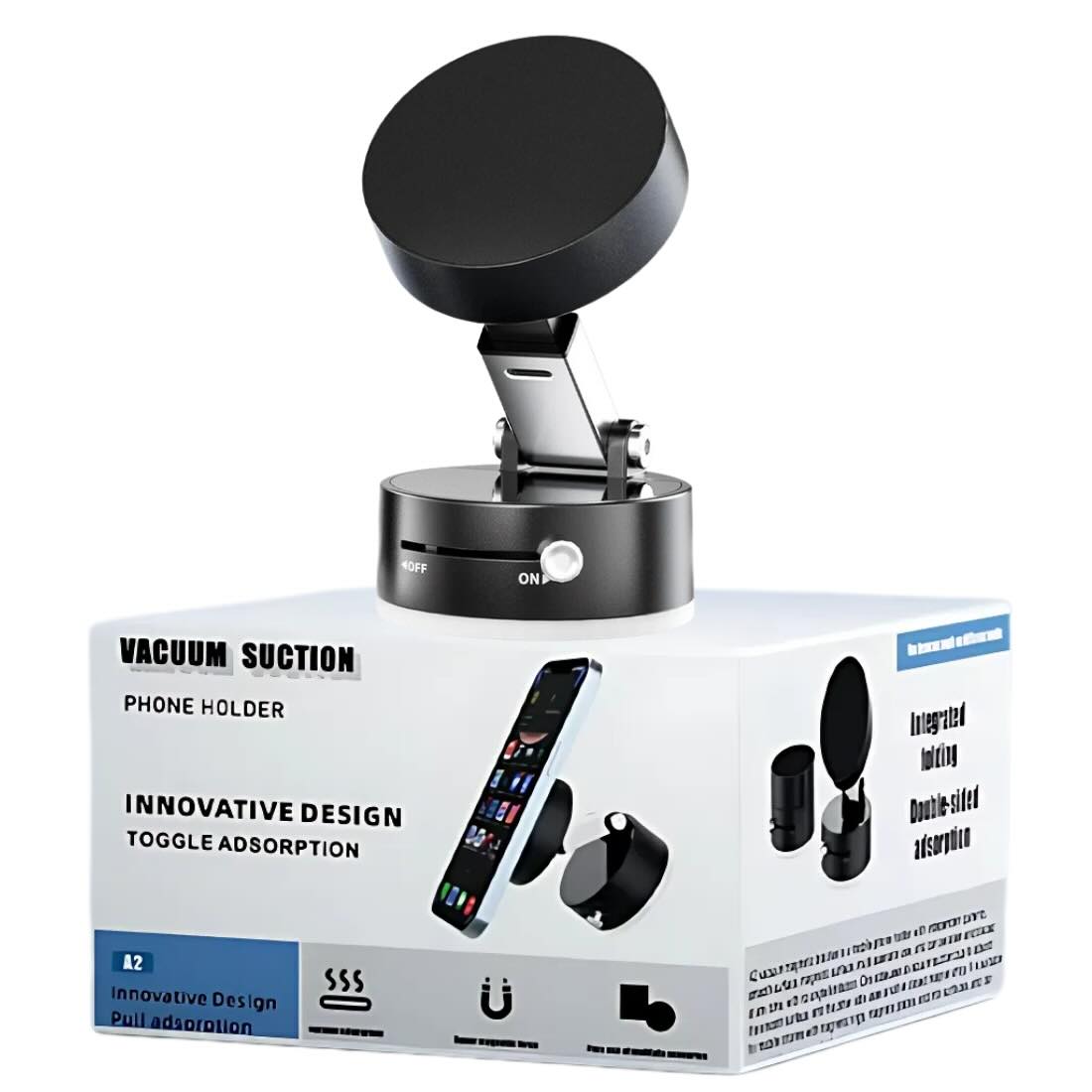 Product Image - 4 Magnetic Wireless Phone Holder Foldable Suction Mount | Gadget Tray - Image 3
