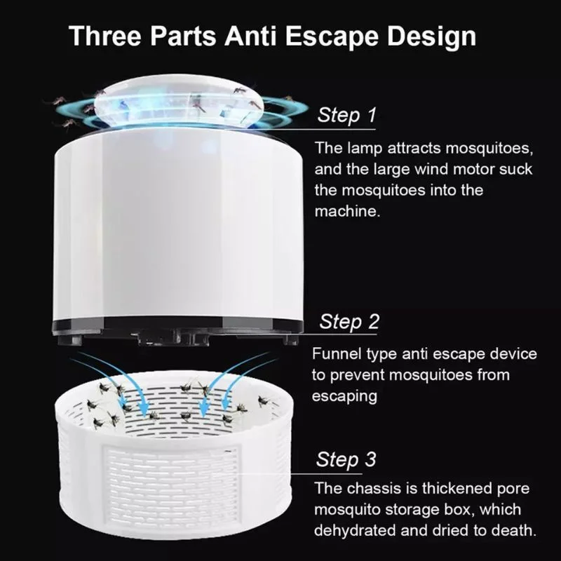 product-image-8 USB Mosquito Trap Lamp UV LED Insect Killer Fan | Gadget Tray - Image 2